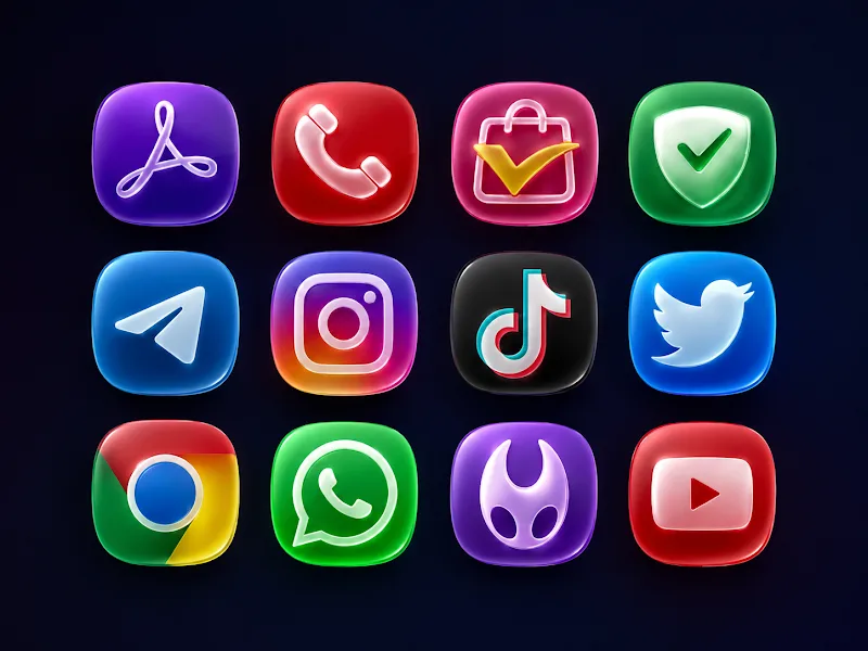 Liquid Glass Icon Pack Screenshot 5