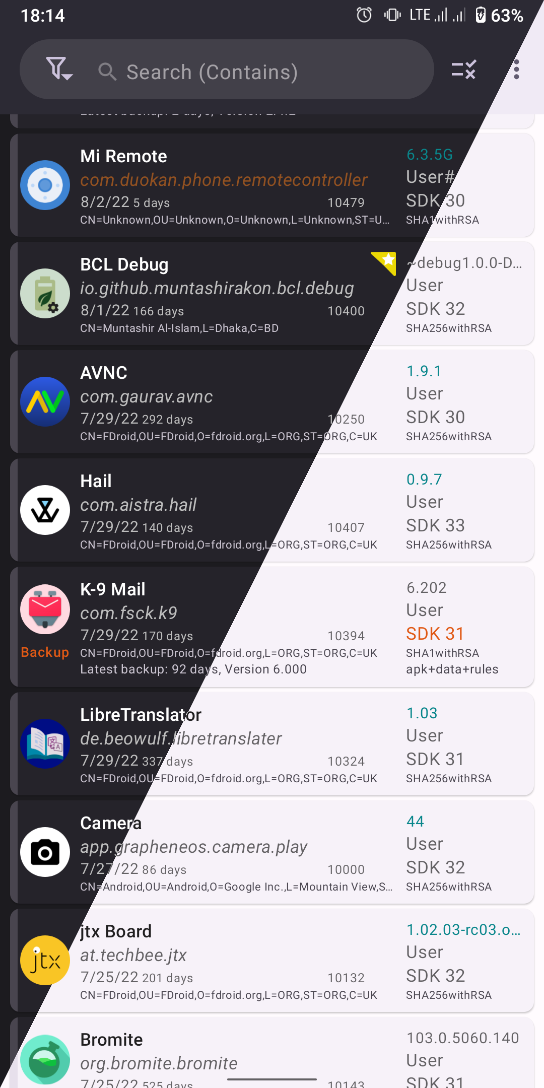 App Manager interface showcase
