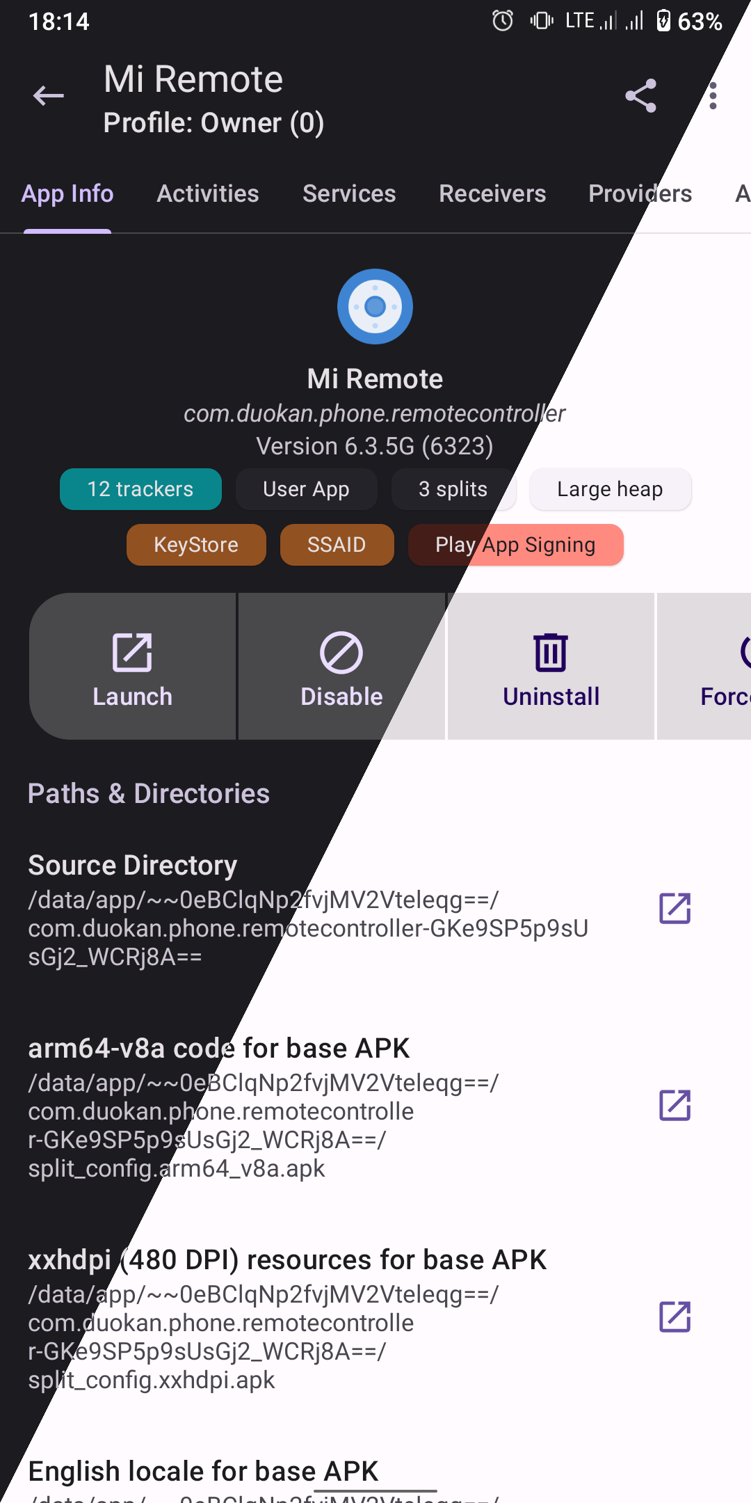 App Manager security scanning dashboard