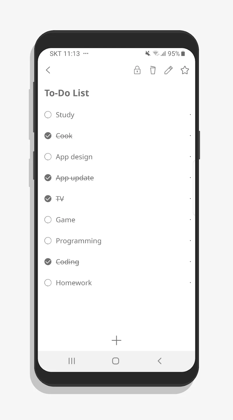 FolderNote interface preview 2