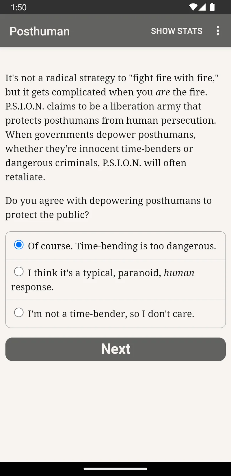 Posthuman screenshot 2
