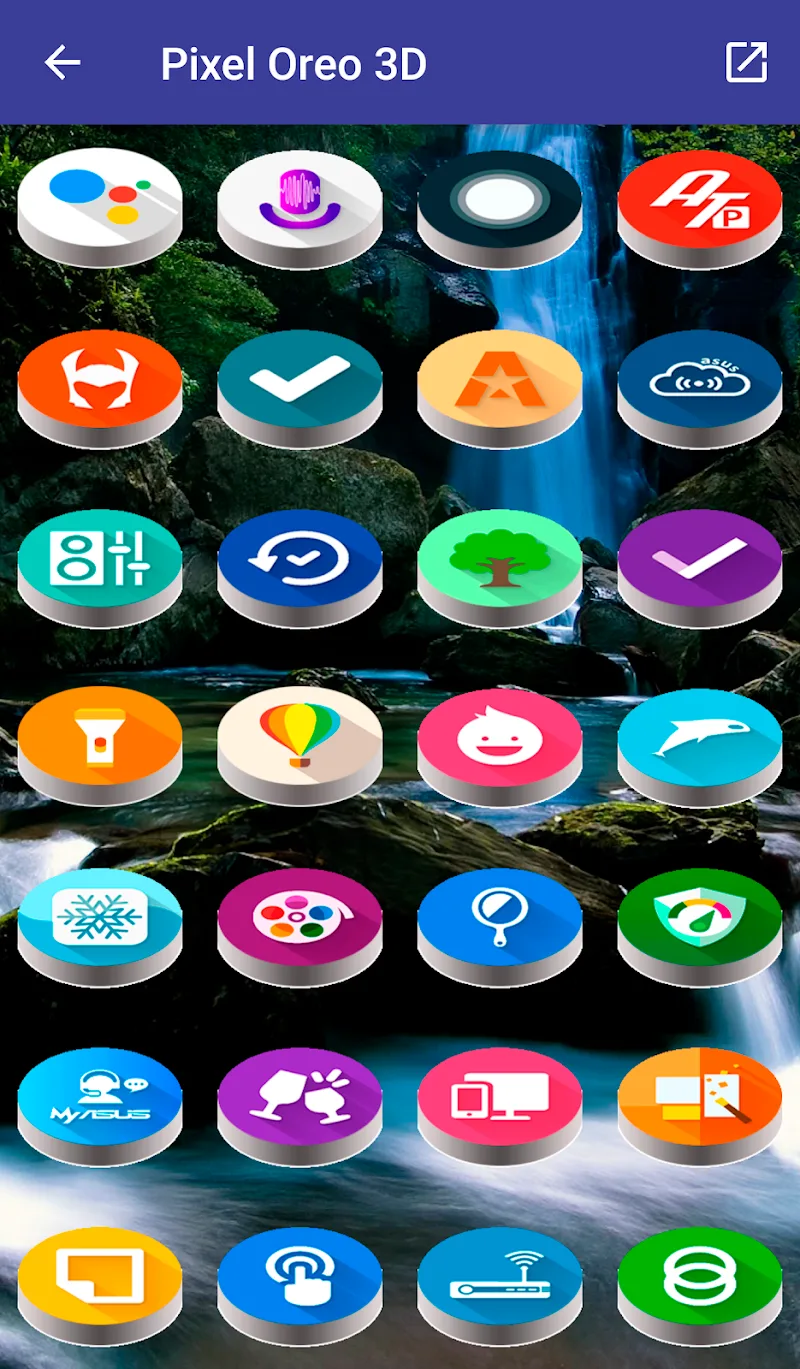 Pixel Pie 3D - Icon Pack screenshot 2