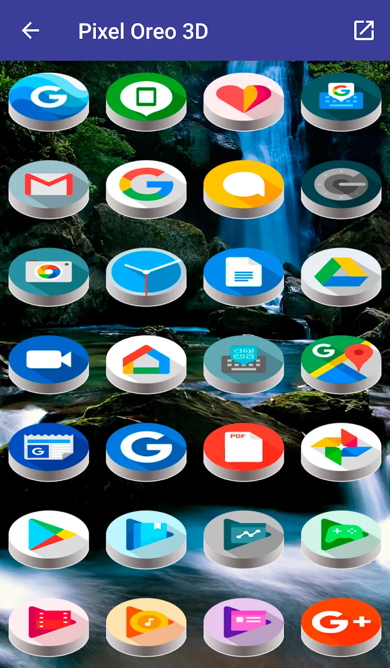 Pixel Pie 3D - Icon Pack screenshot 4