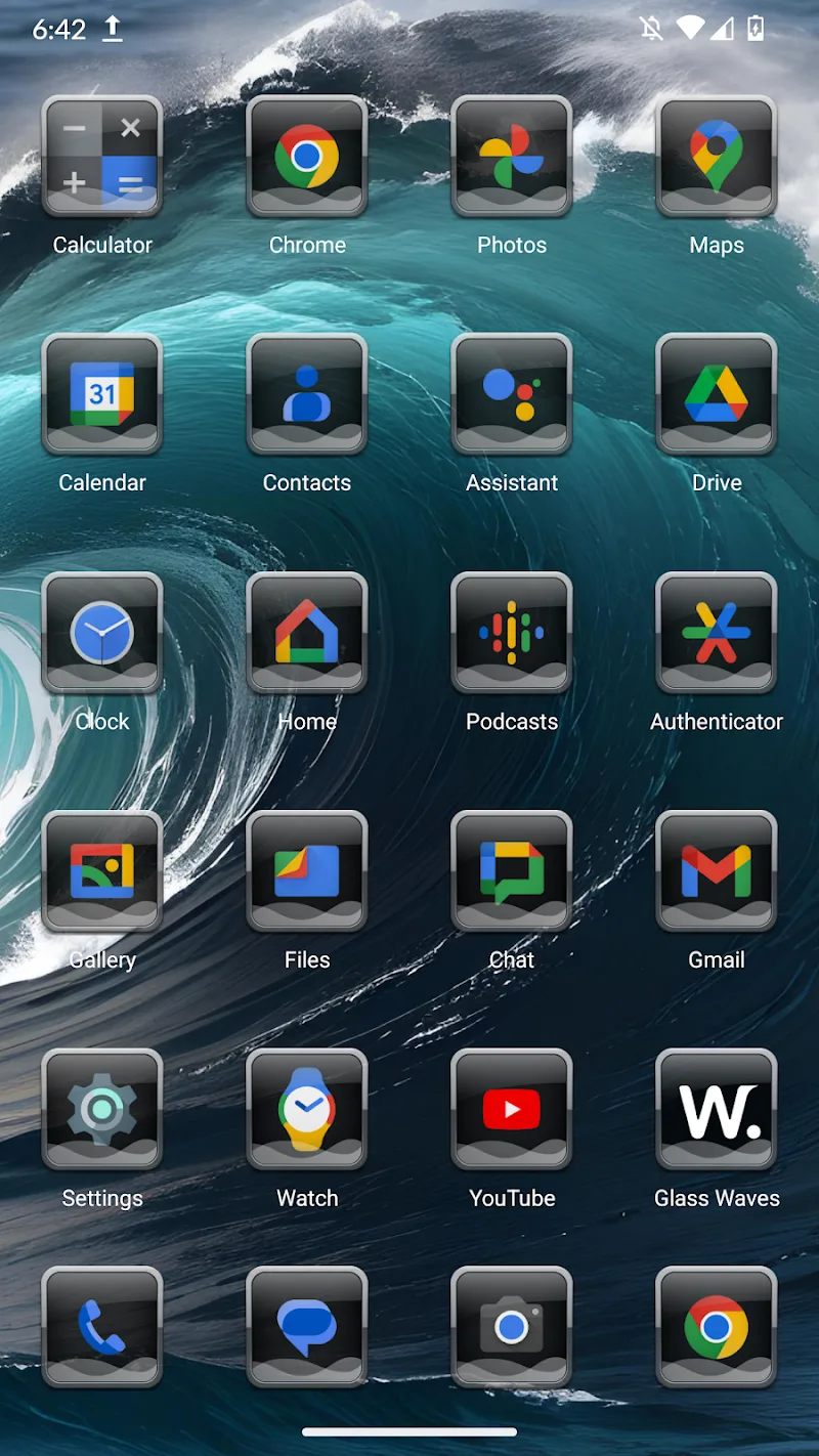 Glass Waves Icon Pack screenshot 5