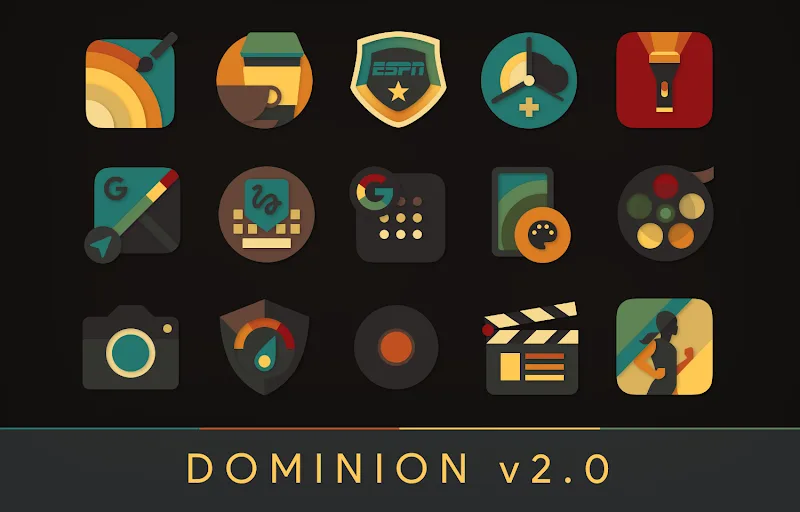 Dominion - Dark Retro Icons screenshot 3