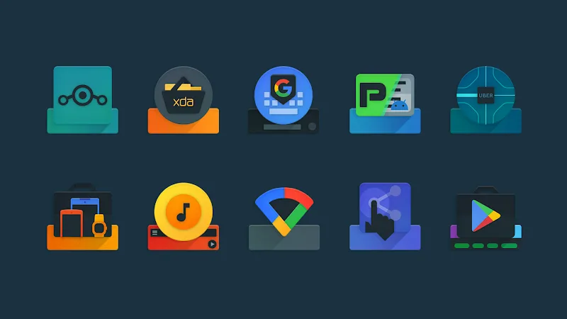 Ombre Icon Pack screenshot 4