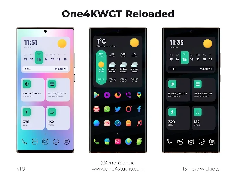 One4KWGT Reloaded screenshot 4