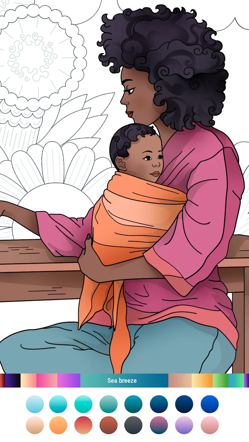 Classic Adult Coloring Book screenshot 2