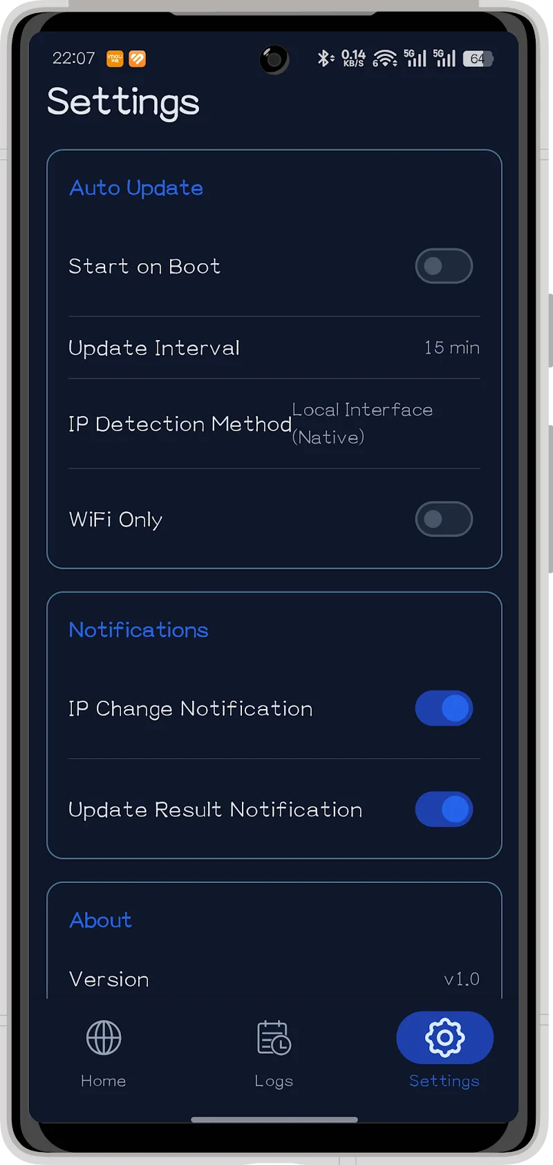 Screenshot 4: Connection Details